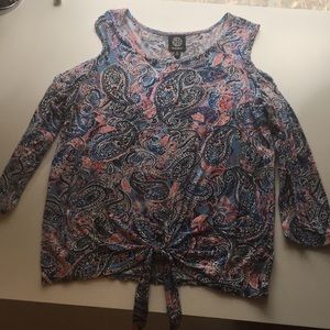 Bobeau ciold shoulder top